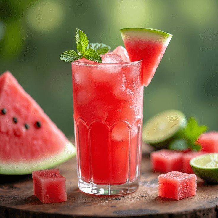 Frozen Watermelon Mint Slush