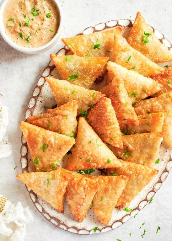 Sambousek (Fried Meat or Cheese Dumplings)