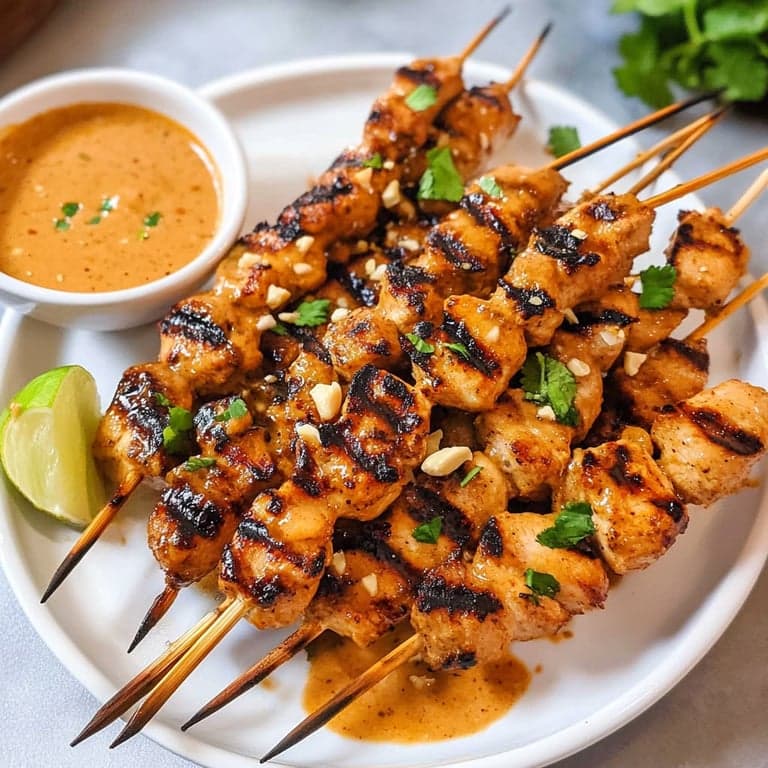 Satay with Peanut Sauce