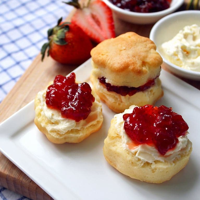 Scones with Clotted Cream and Jam