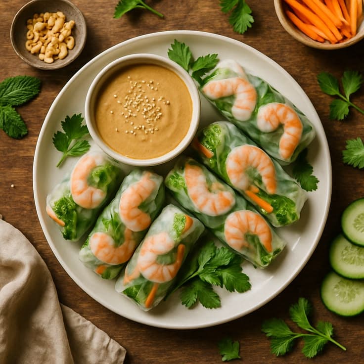 Goi Cuon (Vietnamese Fresh Spring Rolls)