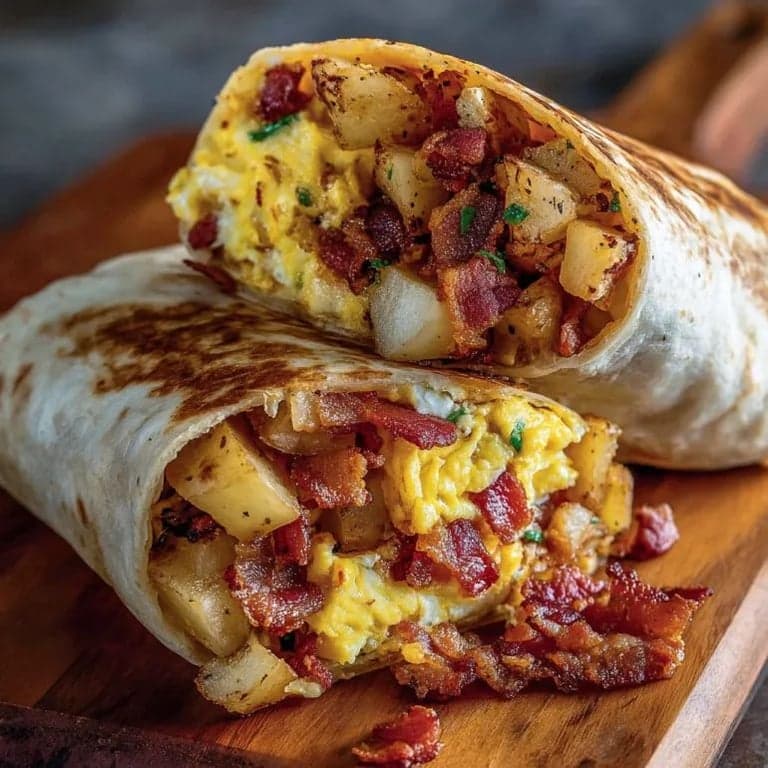 Bacon & Green Chile Breakfast Burrito