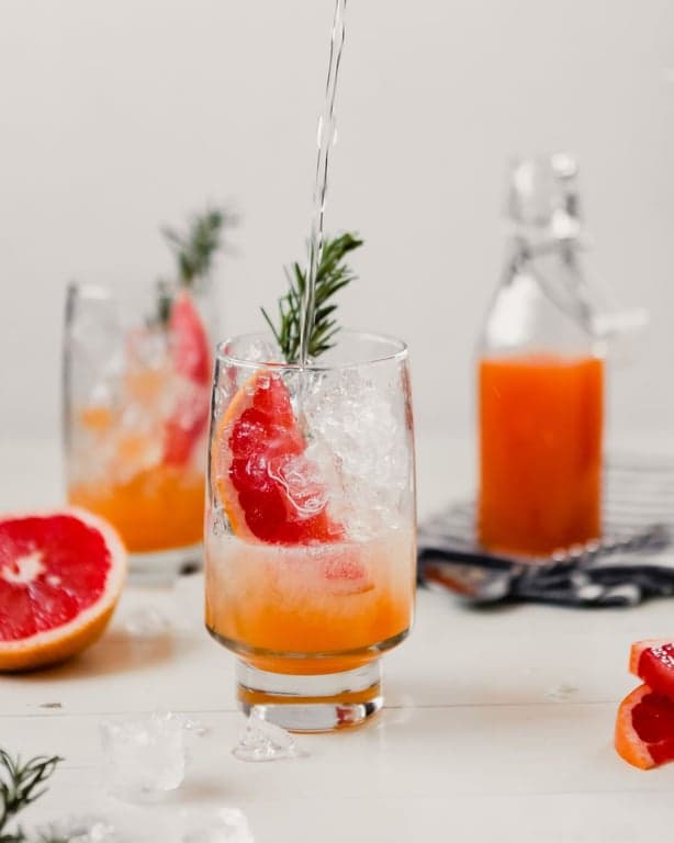 Rosemary Grapefruit Soda
