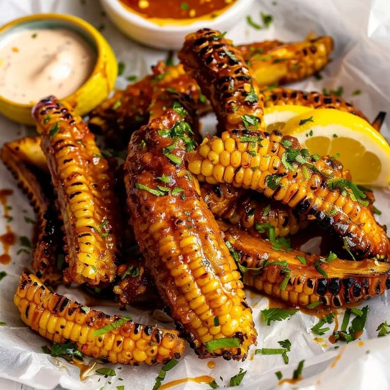 Corn Ribs (Air-fried Seasoned Corn Quarters)