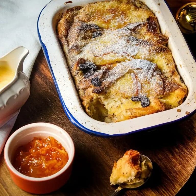 Bread and Butter Pudding with Orange Zest