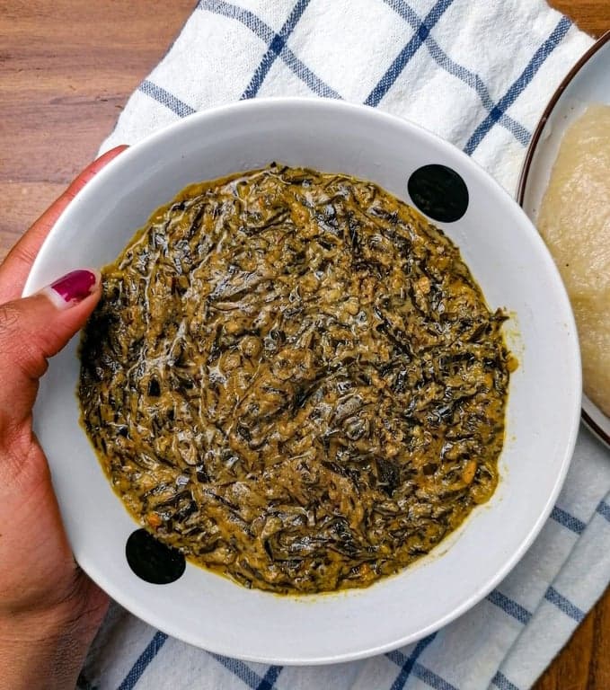 Fumbwa (Wild Spinach Stew)