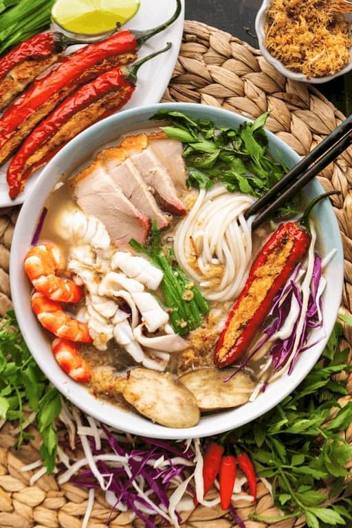 Bun Dau Mam Tom (Vietnamese Noodles with Tofu and Fermented Shrimp Paste)