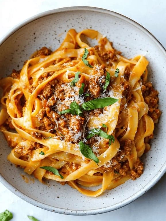 Spicy, Creamy Weeknight Bolognese
