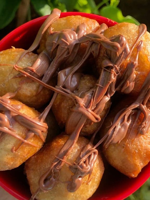 Puff Puff with Chocolate Dip