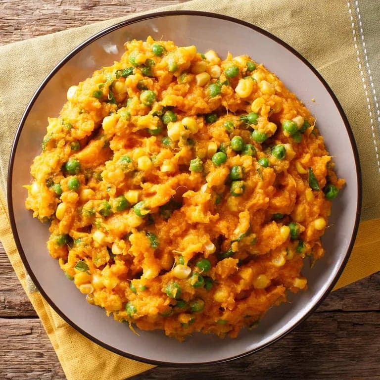 Irio (Mashed Peas, Corn, and Potatoes)