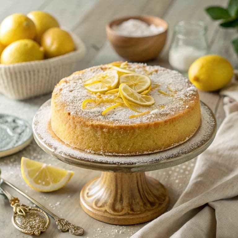 Whole Lemon Blender Cake