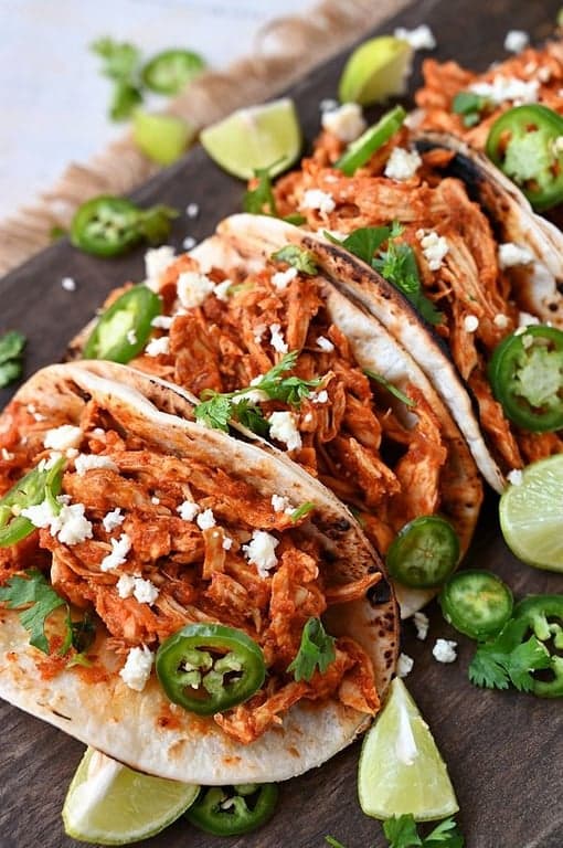 Shredded Chicken Tinga Burrito