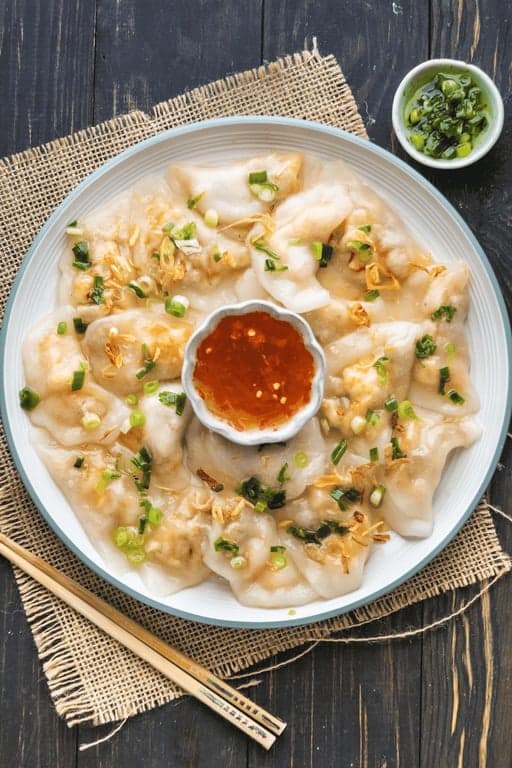 Banh Nam (Vietnamese Flat Steamed Rice Dumplings)