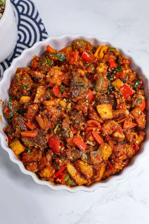 Gizdodo (Gizzard and Plantain Mix)