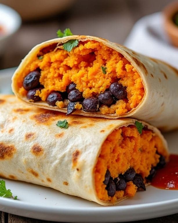 Sweet Potato & Black Bean Burrito