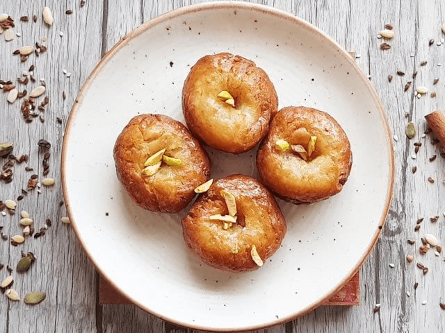 Balushahi (Glazed Dough Rings)