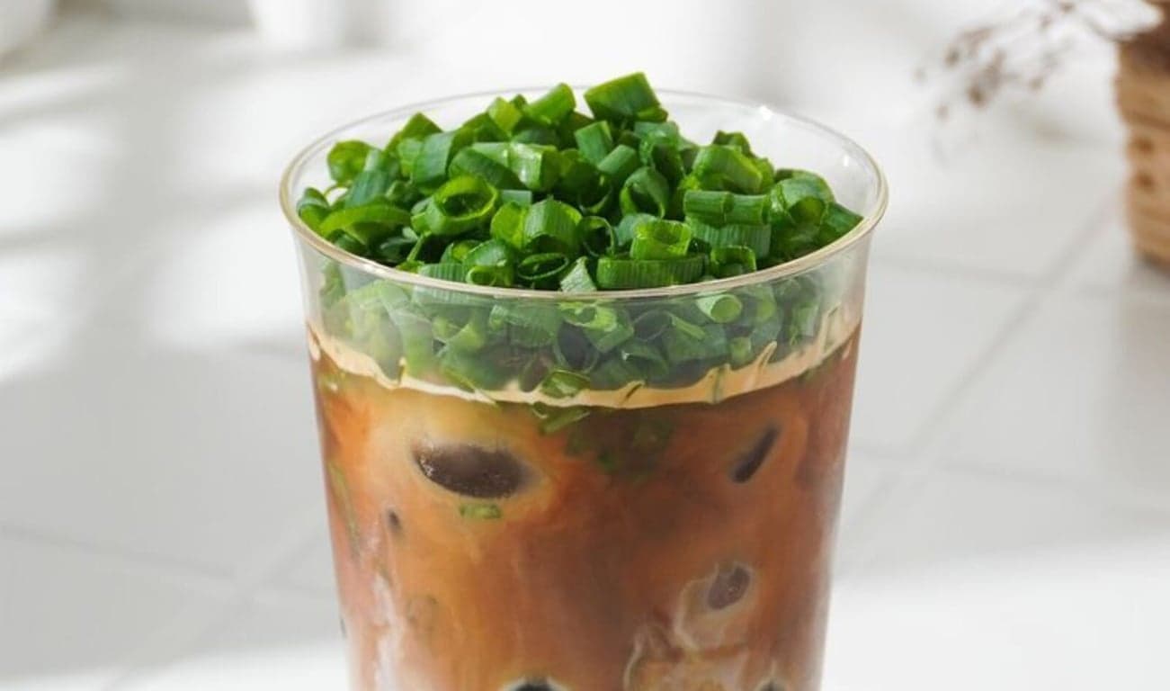 Spring Onion Latte (Savory Coffee)