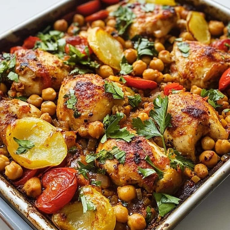 Chicken and Chickpea Tray Bake