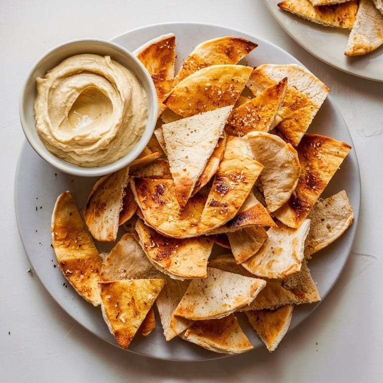 Classic Creamy Hummus with Warm Pita